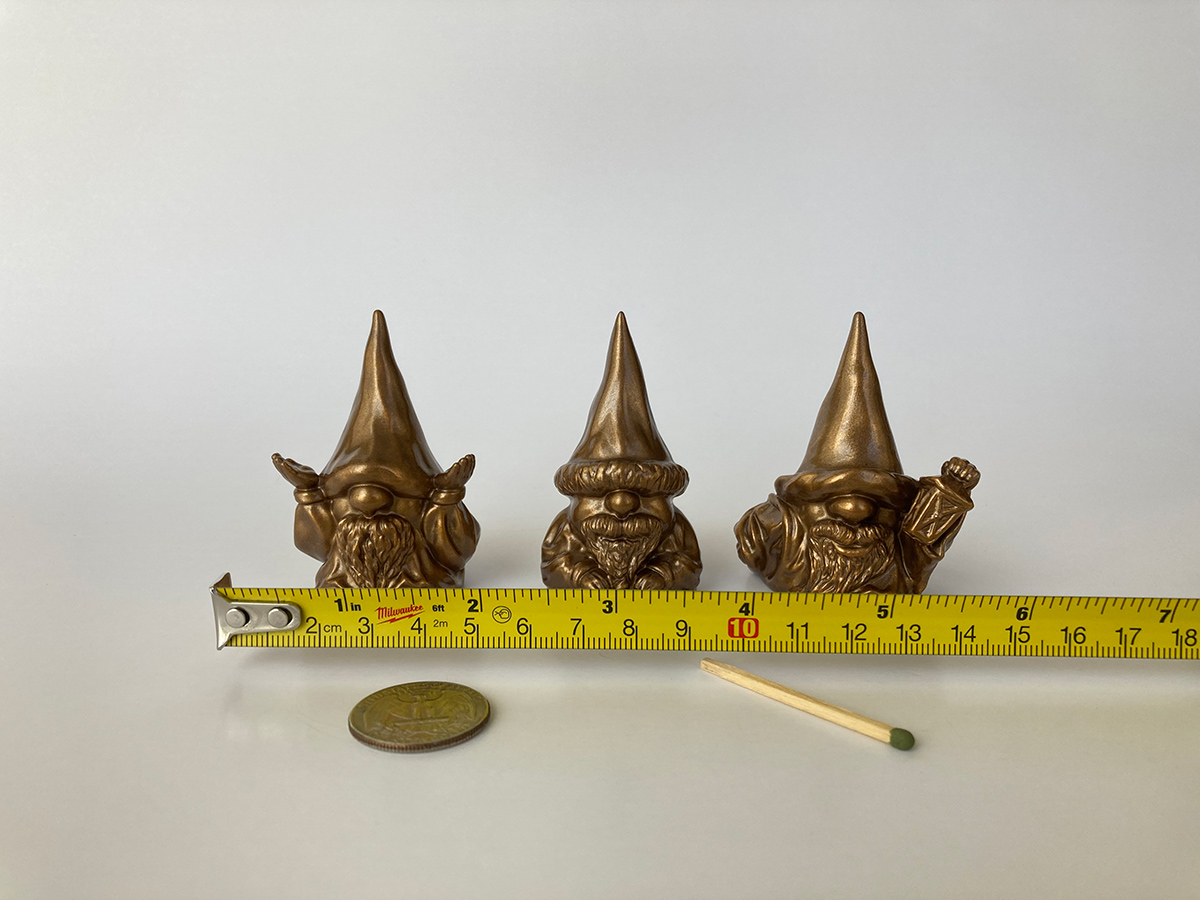 Charming Gnome Figurines Set-of-3 Handmade Home Decor